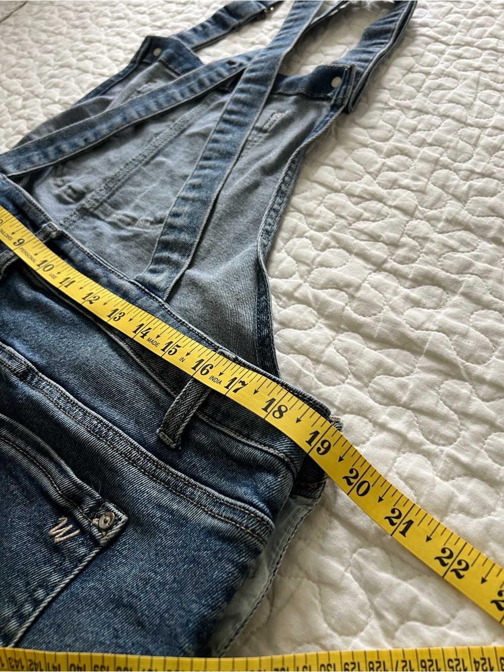 🌻Overalls Wallflower Denim Short Overalls - Blue Wash - Picture 3 of 8